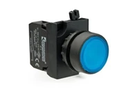 CP Series Plastic 1NO Spring Flush Blue 22 mm Control Unit